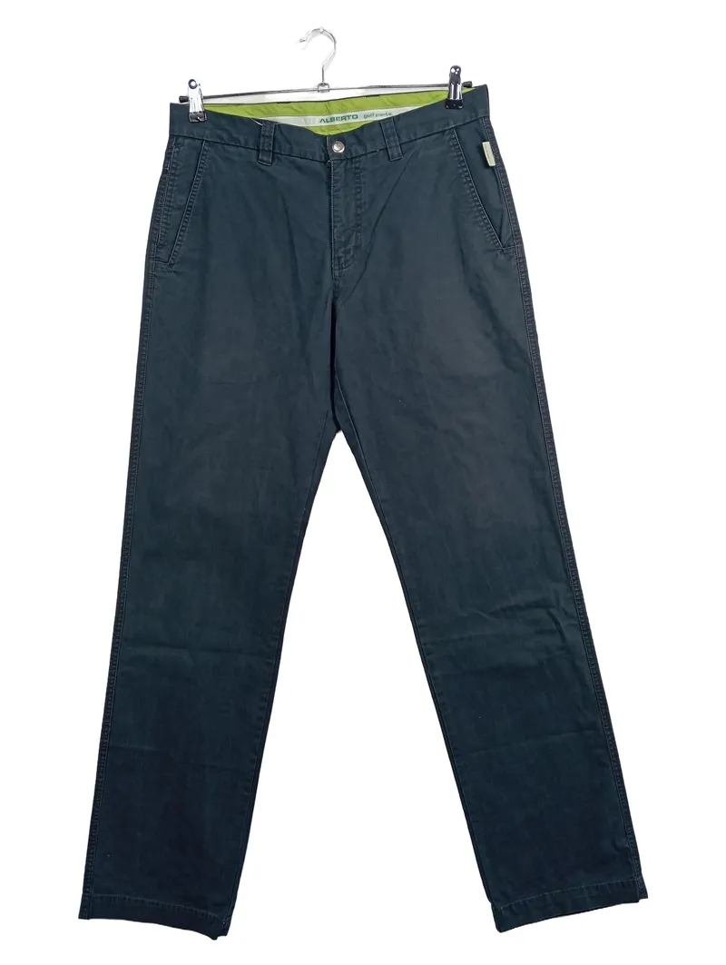 ALBERTO Golfhose Herren 98 Blau Sportlich Baumwolle Elasthan 1