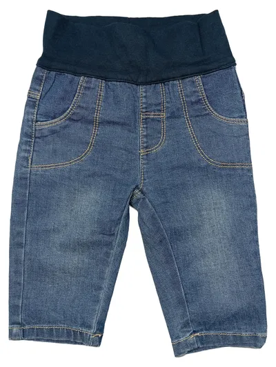 AWG Mode Baby Jeans Hose Gr. 68 Blau Elastikbund Baumwolle