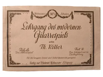 Th. Ritter Gitarrenschule Lehrgang Modernes Gitarrespiel Unterricht Buch