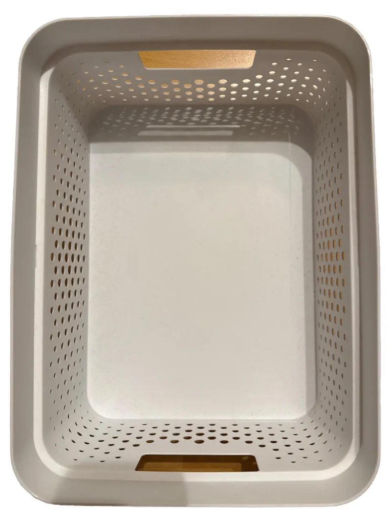 Curver Wäschekorb Beige Kunststoff 37x20cm Praktisch Lochmuster 1