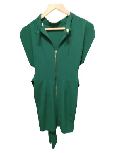 Closet London Damen Etuikleid Gr. 38 M Elegant Grün Business