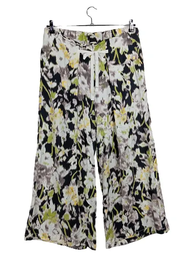 Deerberg Damen Stoffhose Blumenmuster L Casual Mehrfarbig Viskose