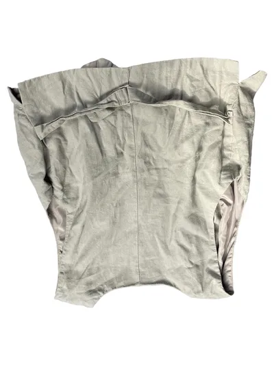 Pull&Bear Damen Leichte Weste Gr. 38/M Beige Leinen Viskose Casual