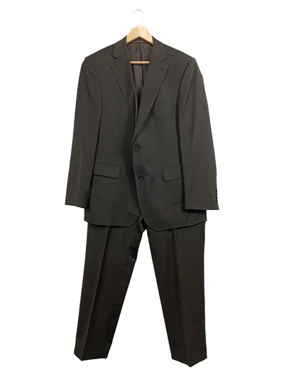 Carl Gross Herren Business Anzug Gr. 25 Sakko Hose Braun Wolle