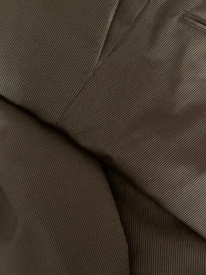 Carl Gross Herren Business Anzug Gr. 25 Sakko Hose Braun Wolle 4