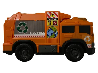 Dickie Toys Müllwagen Spielzeugauto Orange 16cm LKW Kinderfahrzeug Kunststoff