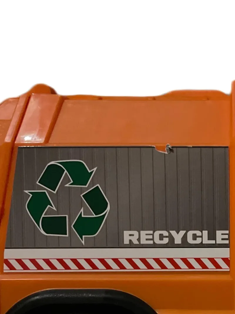 Dickie Toys Müllwagen Spielzeugauto Orange 16cm LKW Kinderfahrzeug Kunststoff 2