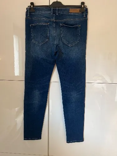 goldgarn Damen Jeans Skinny Fit Gr. 31 Blau Casual Stretch