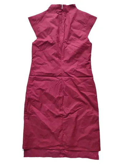 SISTAZWEAR Businesskleid Damen Rot Gr. 34/XS Kurzarm Elegant