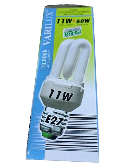 Varilux E27 11W Energiesparlampe Leuchtmittel Weiß Länglich