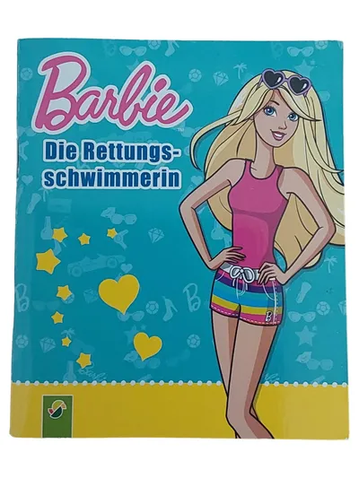 Schwager & Steinlein Barbie Rettungsschwimmerin Activity Buch Vintage Türkis