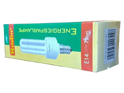 Rodin Energiesparlampe E14 7W Leuchtmittel 11-221411-RO weiß