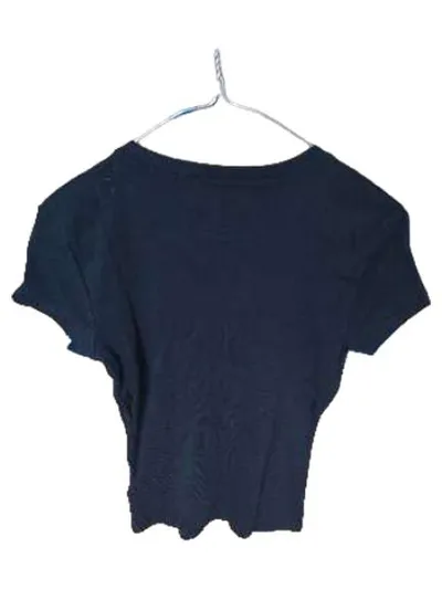Tommy Hilfiger Damen T-Shirt Schwarz Basic Gr. S Baumwolle Logo