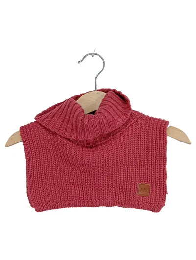 Maximo Kinder Strickschal Rollkragen Rot Polyacryl mxo Winter Schal