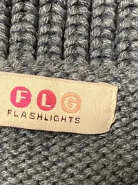 FLG Damen Strickjacke Blau Zopfstrickmuster Gr. 34/XS Casual Polyester 5