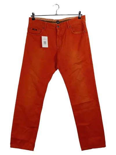 HUGO BOSS Herren Jeans Regular Fit Orange Gr. W34/L30 Baumwolle