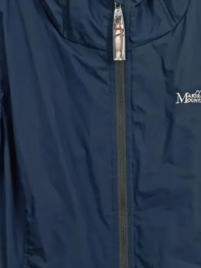 Marikoo Outdoorjacke Damen Gr. 44/XXL Blau Kapuze Reißverschluss