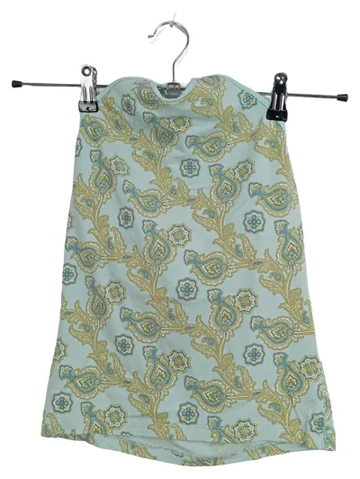 Gap Damen Bustier Top Gr. 34 Blau Paisley Muster Casual Bohemian