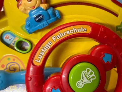 VTech Motorikschleife Lernspielzeug Fahrzeuge Lenkrad ab 12 Monate Mehrfarbig