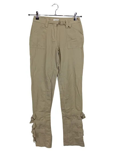 ZABAIONE Cargohose Damen Baumwolle Beige Freizeit Gr. W26/34/XS L33