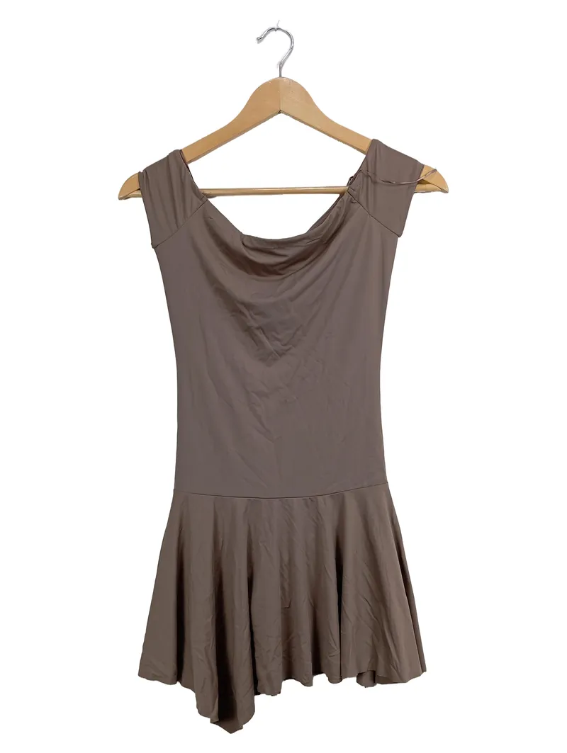 EDIKTED Damen Sportkleid Gr. 34/XS Braun Feminin Stretch 1