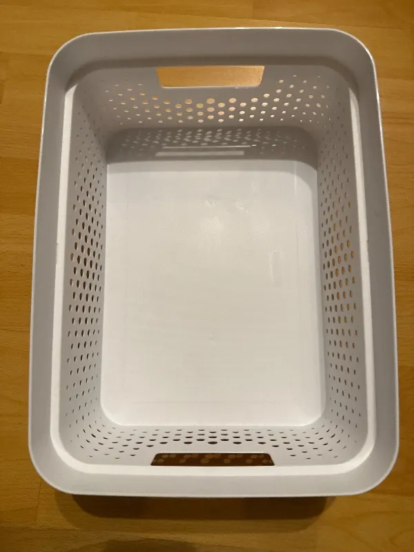 Curver Wäschekorb Beige Kunststoff Lochmuster Modern Aufbewahrung 2