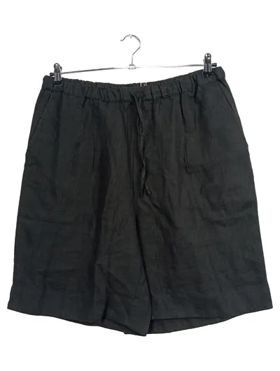 Gudrun Sjöden Damen Stoffhose Gr. 40 Schwarz Leinen Casual