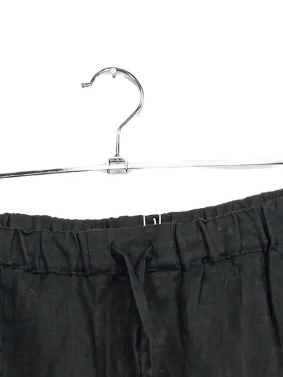 Gudrun Sjöden Damen Stoffhose Gr. 40 Schwarz Leinen Casual