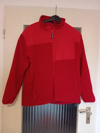 Capt. Scott Fleecejacke Herren L Rot Outdoor Freizeit Polyester Gr. 50