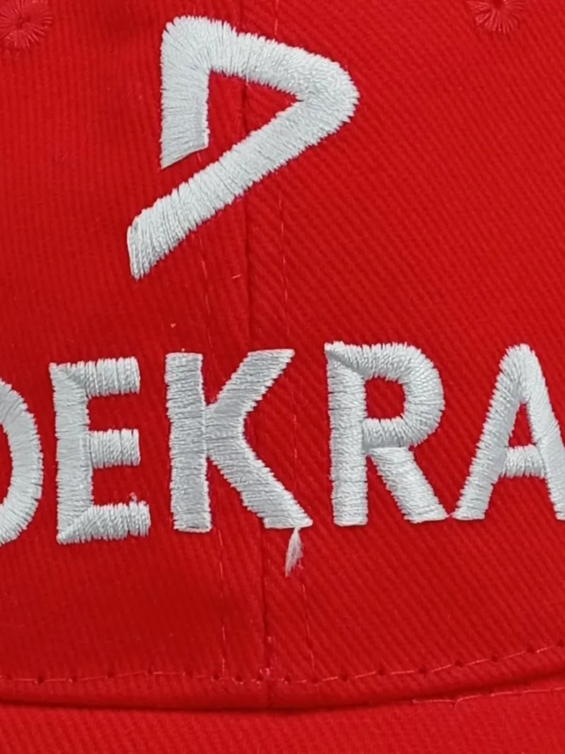 DEKRA Cap Kappe Rot Sportlich uni Basecap Herren Damen Mütze 3