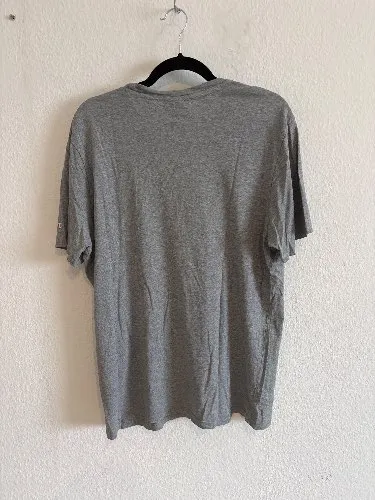 Champion Herren T-Shirt Grau Logo XL Baumwolle Sportlich