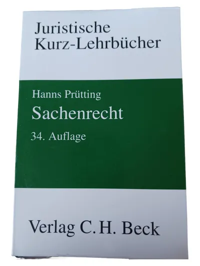 Prütting Sachenrecht 34. Auflage Beck Gesetzbuch Zivilrecht Taschenbuch Deutsch