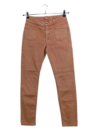 CLOSED Damen Jeans Slim Fit W27/36 Orange Casual Hose