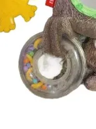 Fisher-Price Affe Greifling Stofftier Baby Spielzeug Beißring Braun 22cm