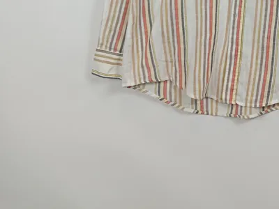 Niemeyer Herren Leinenhemd Langarm gestreift Gr. XL Freizeithemd